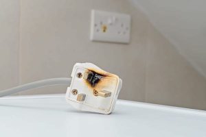 Burned Electrical Socket